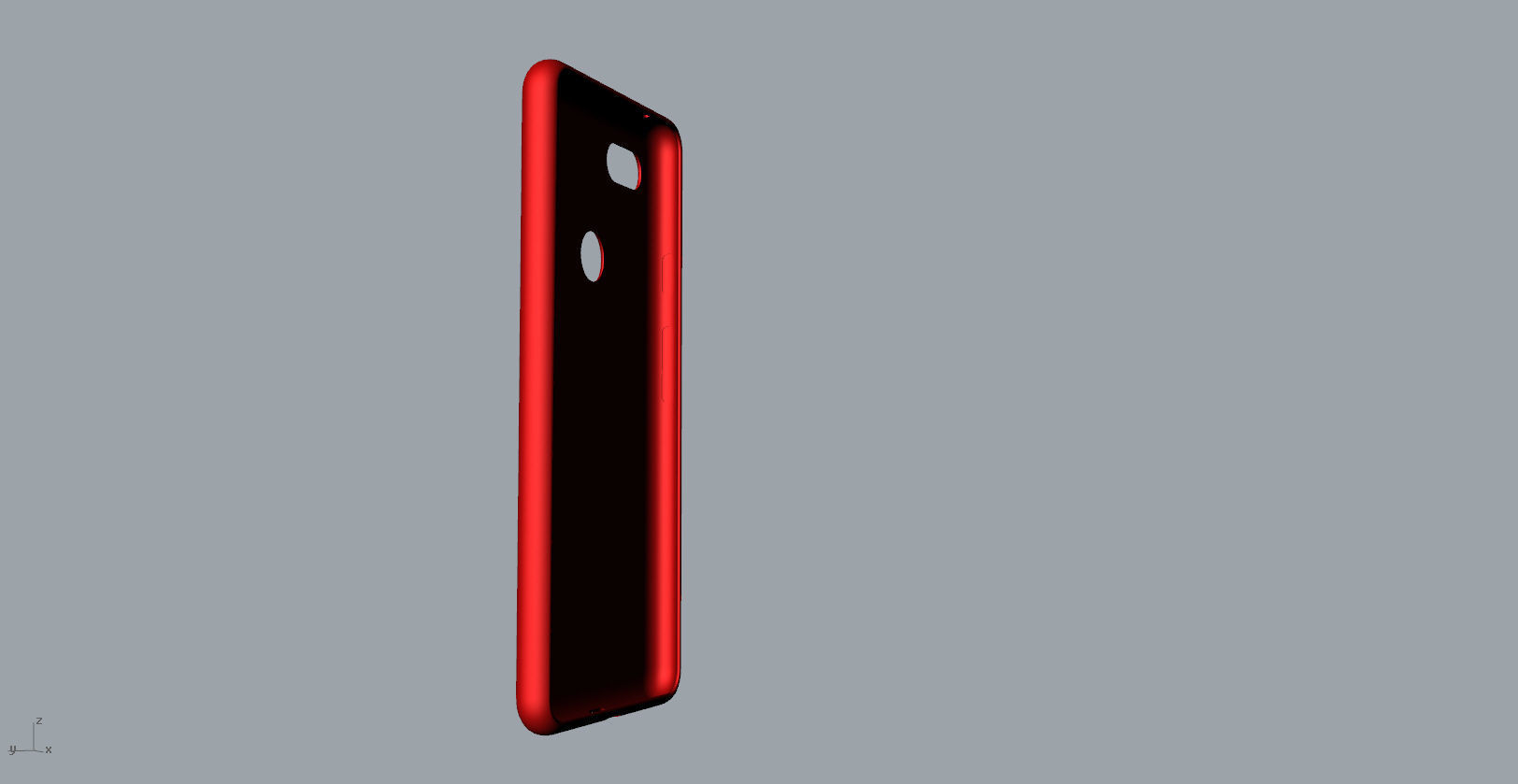 Google Pixel 3xl red case customizable design 3D print model_19