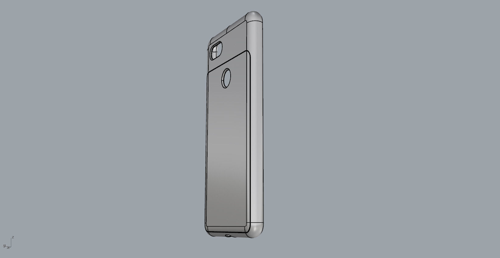 Google Pixel 3xl red case customizable design 3D print model_31
