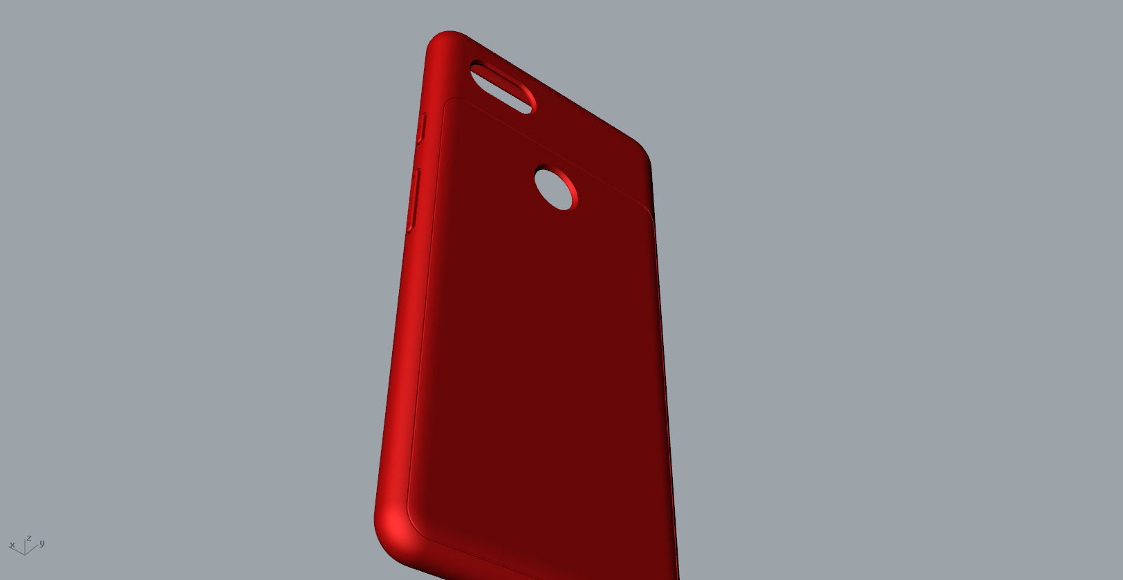 Google Pixel 3xl red case customizable design 3D print model_11