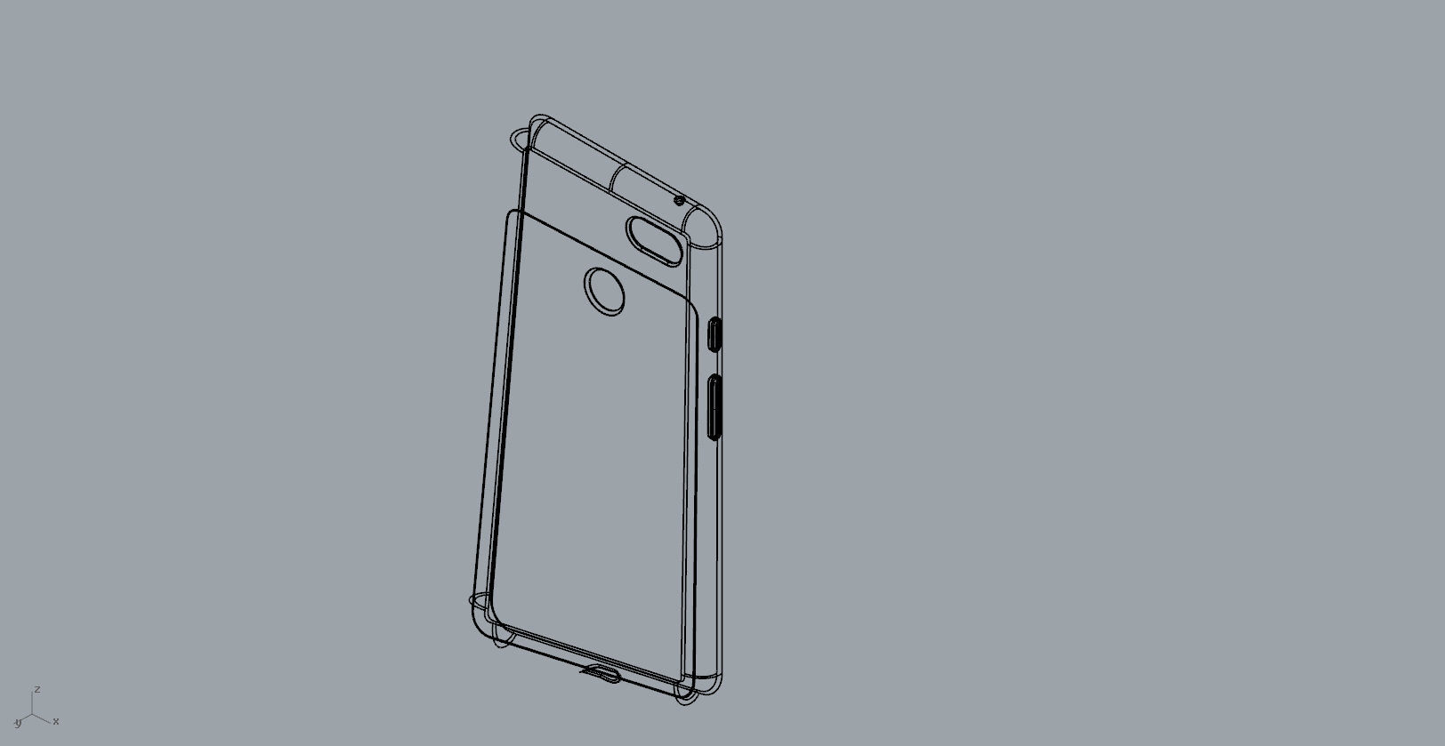 Google Pixel 3xl red case customizable design 3D print model_26