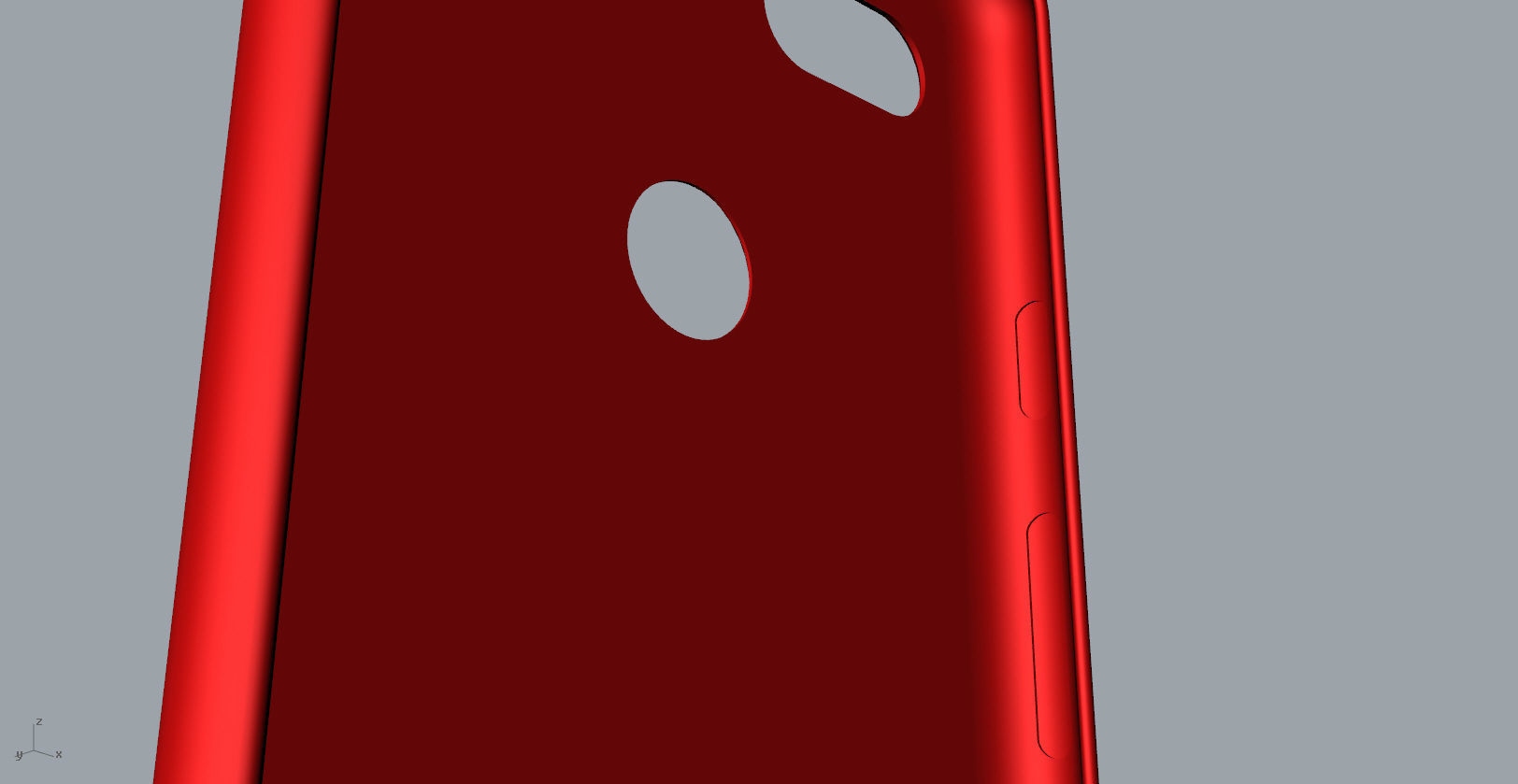 Google Pixel 3xl red case customizable design 3D print model_17
