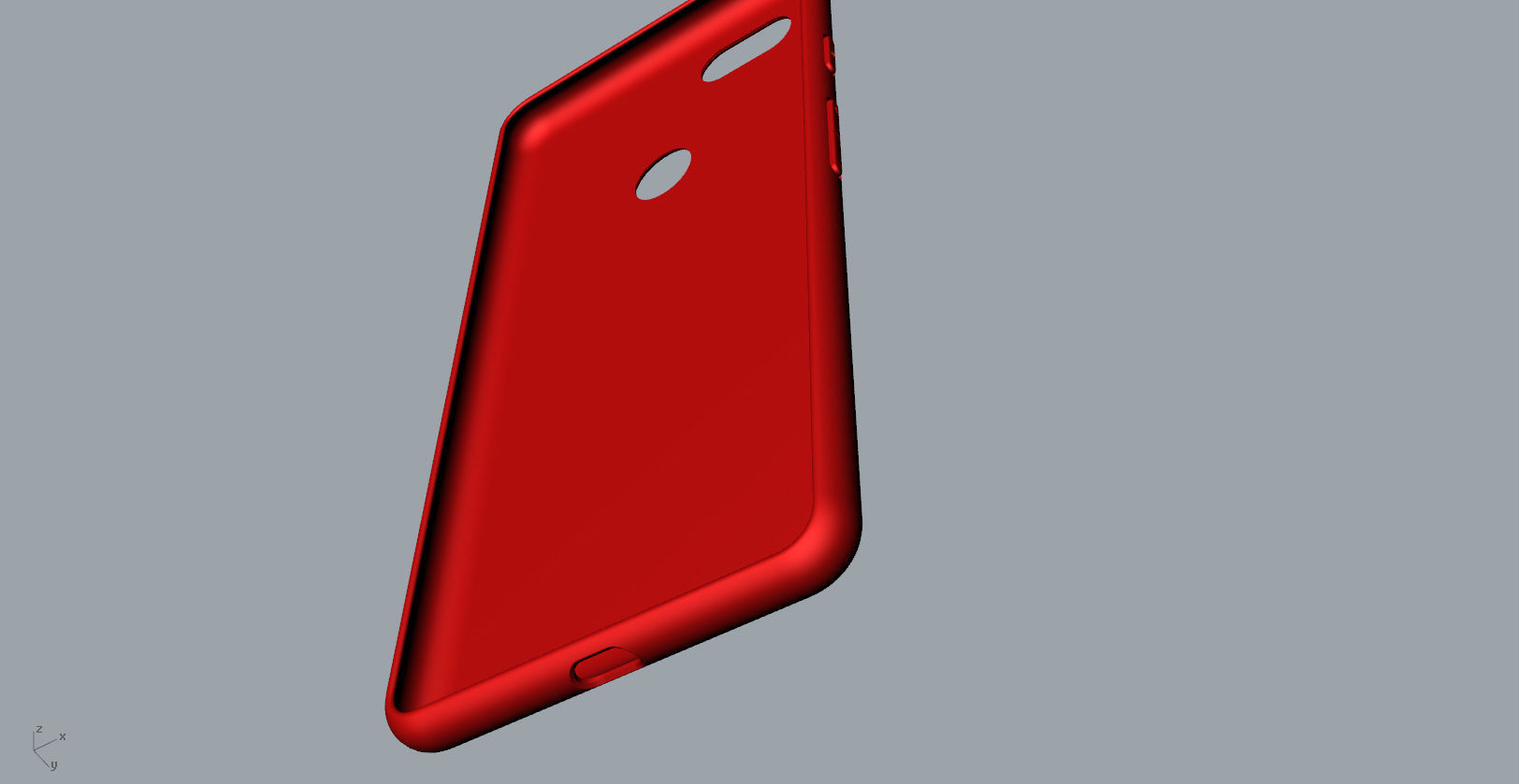 Google Pixel 3xl red case customizable design 3D print model_9