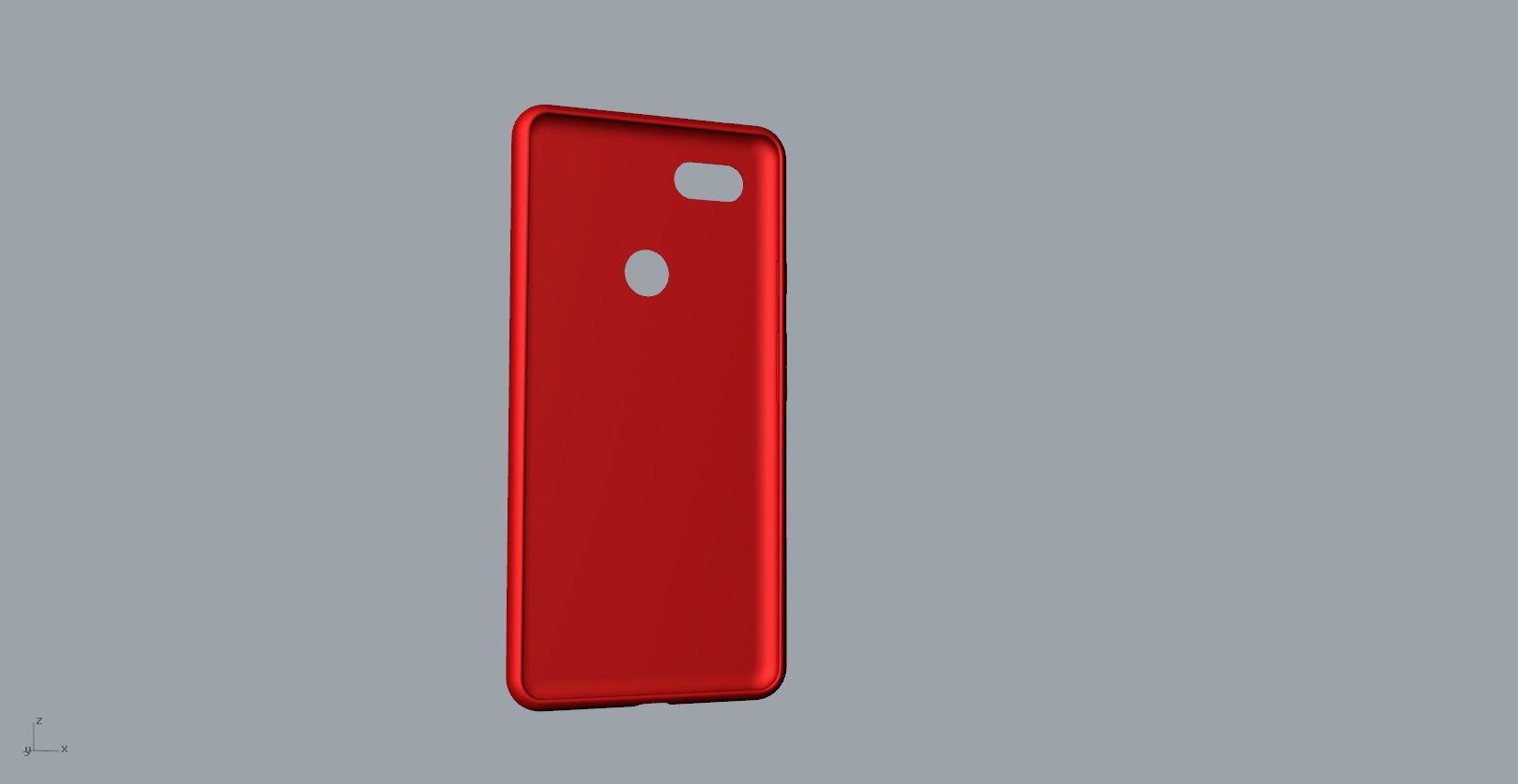 Google Pixel 3xl red case customizable design 3D print model_20