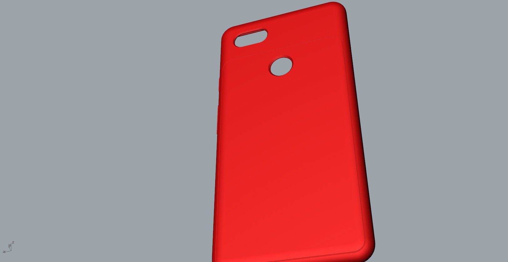 Google Pixel 3xl red case customizable design 3D print model_12