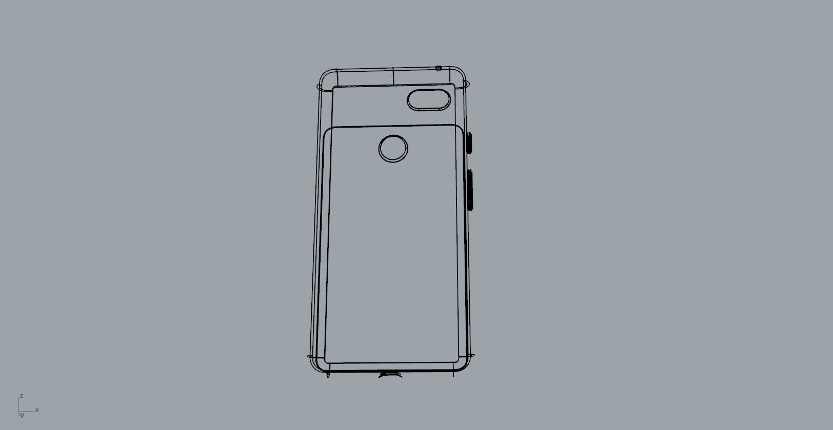 Google Pixel 3xl red case customizable design 3D print model_27