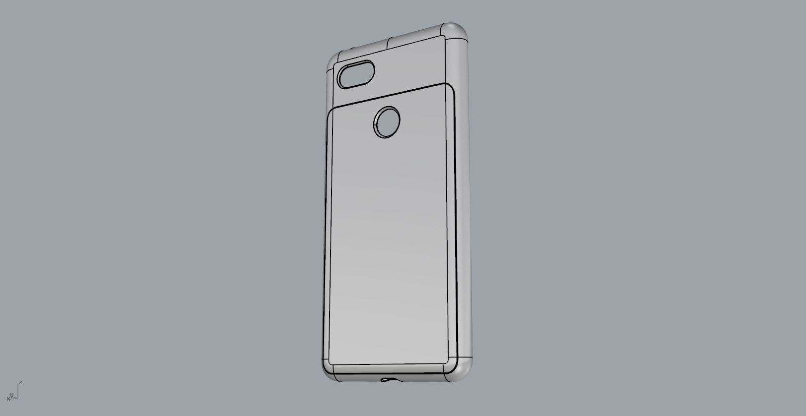 Google Pixel 3xl red case customizable design 3D print model_30
