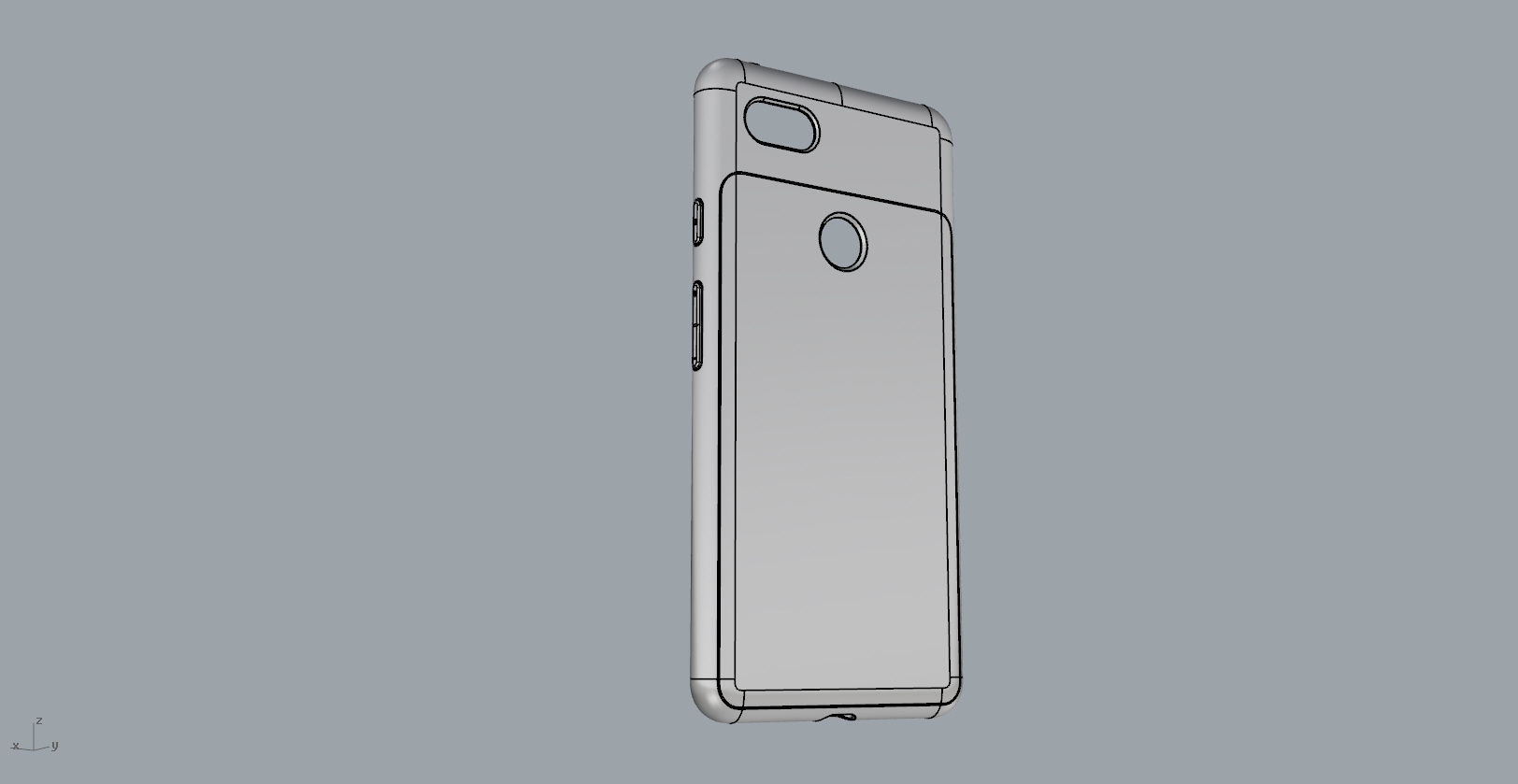 Google Pixel 3xl red case customizable design 3D print model_29