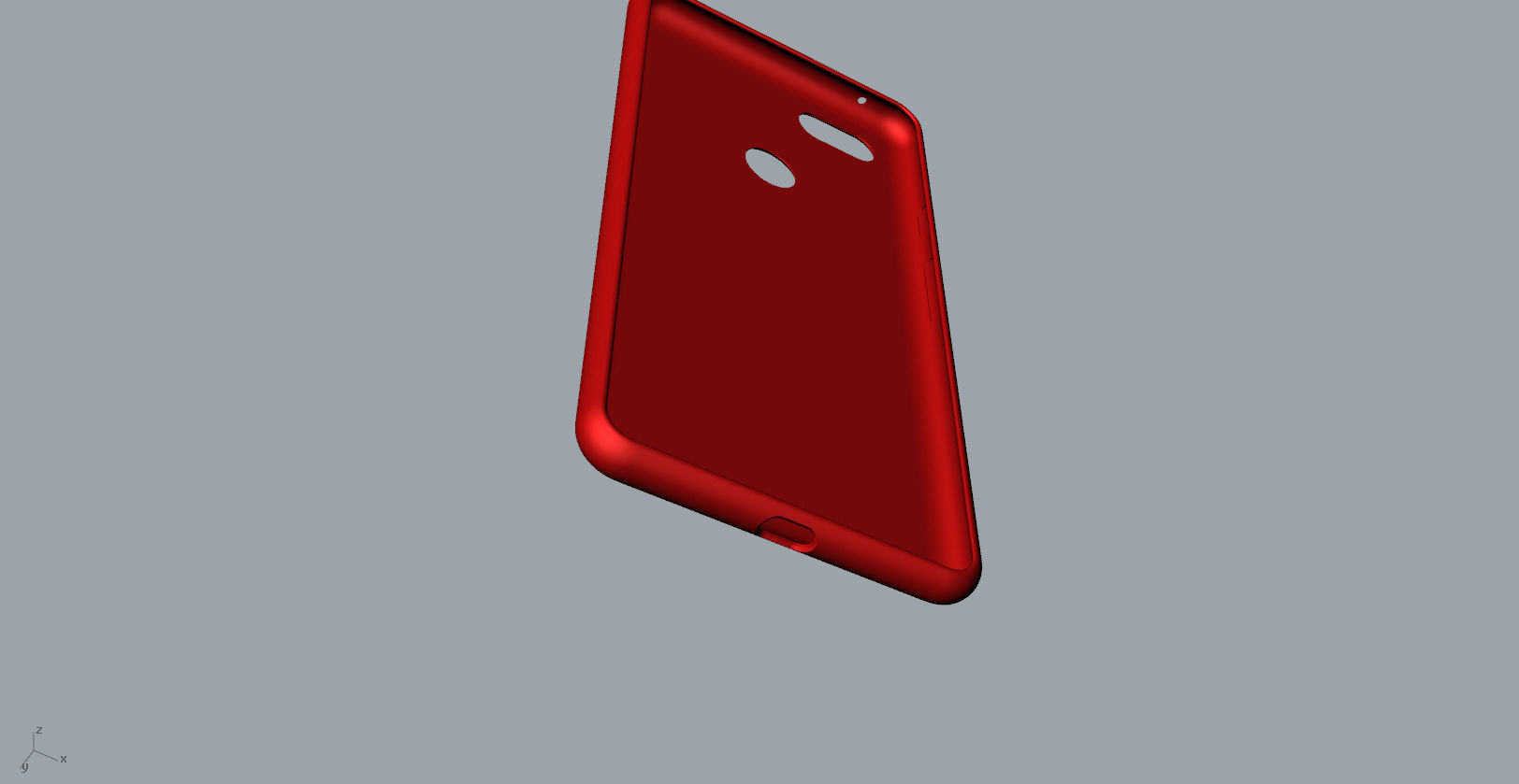 Google Pixel 3xl red case customizable design 3D print model_8