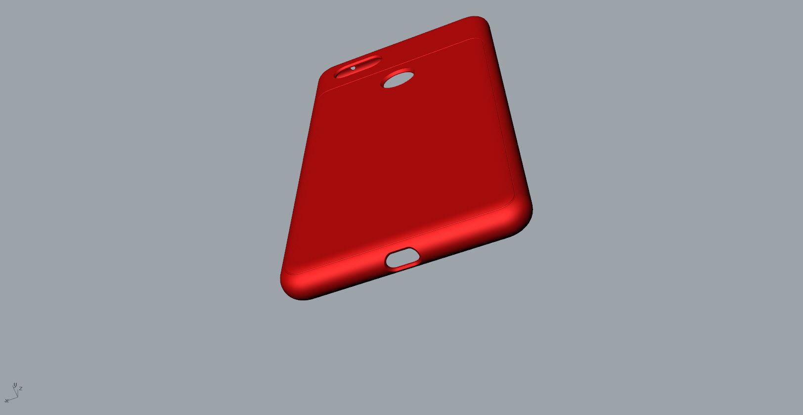 Google Pixel 3xl red case customizable design 3D print model_6