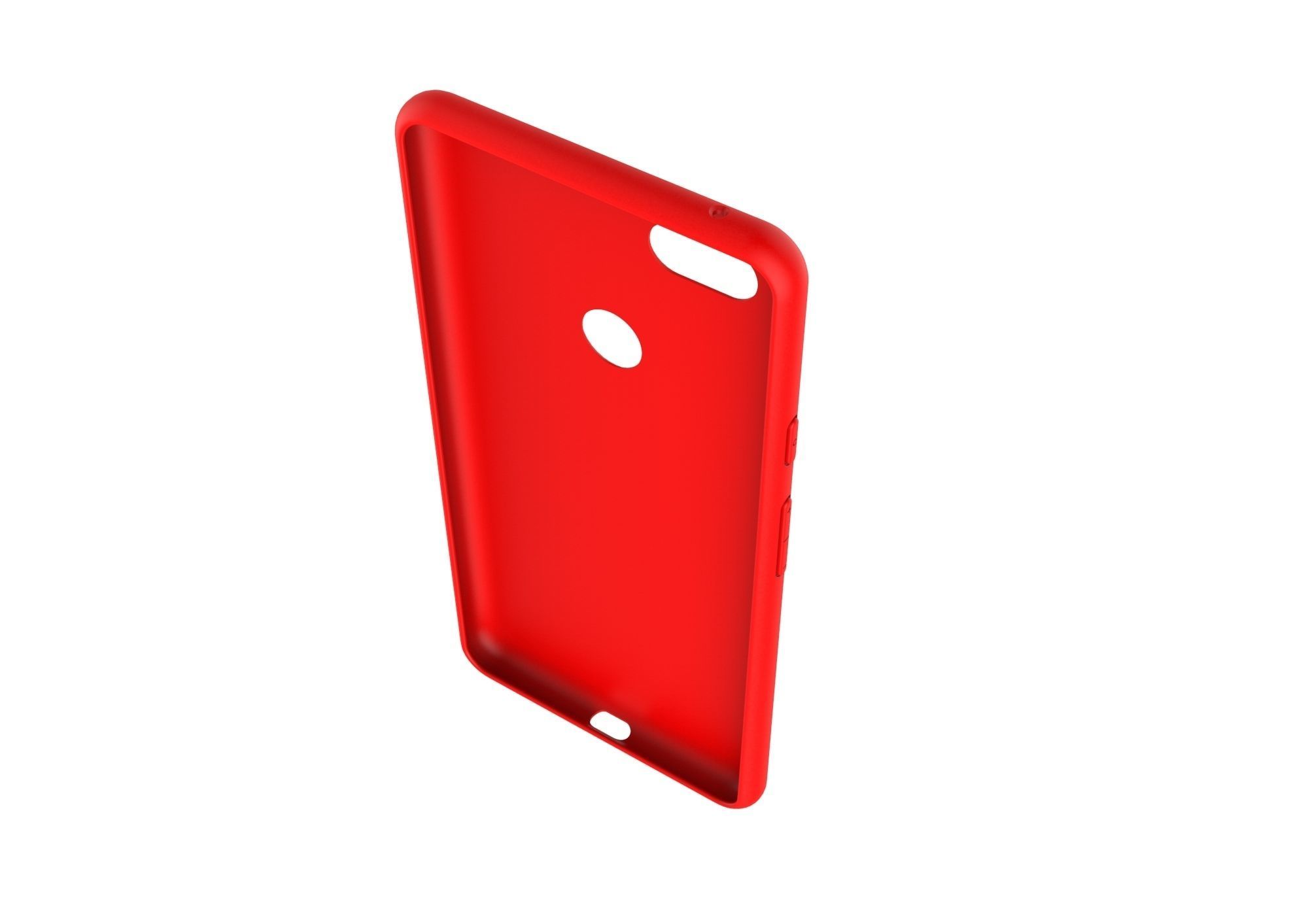 Google Pixel 3xl red case customizable design 3D print model_3