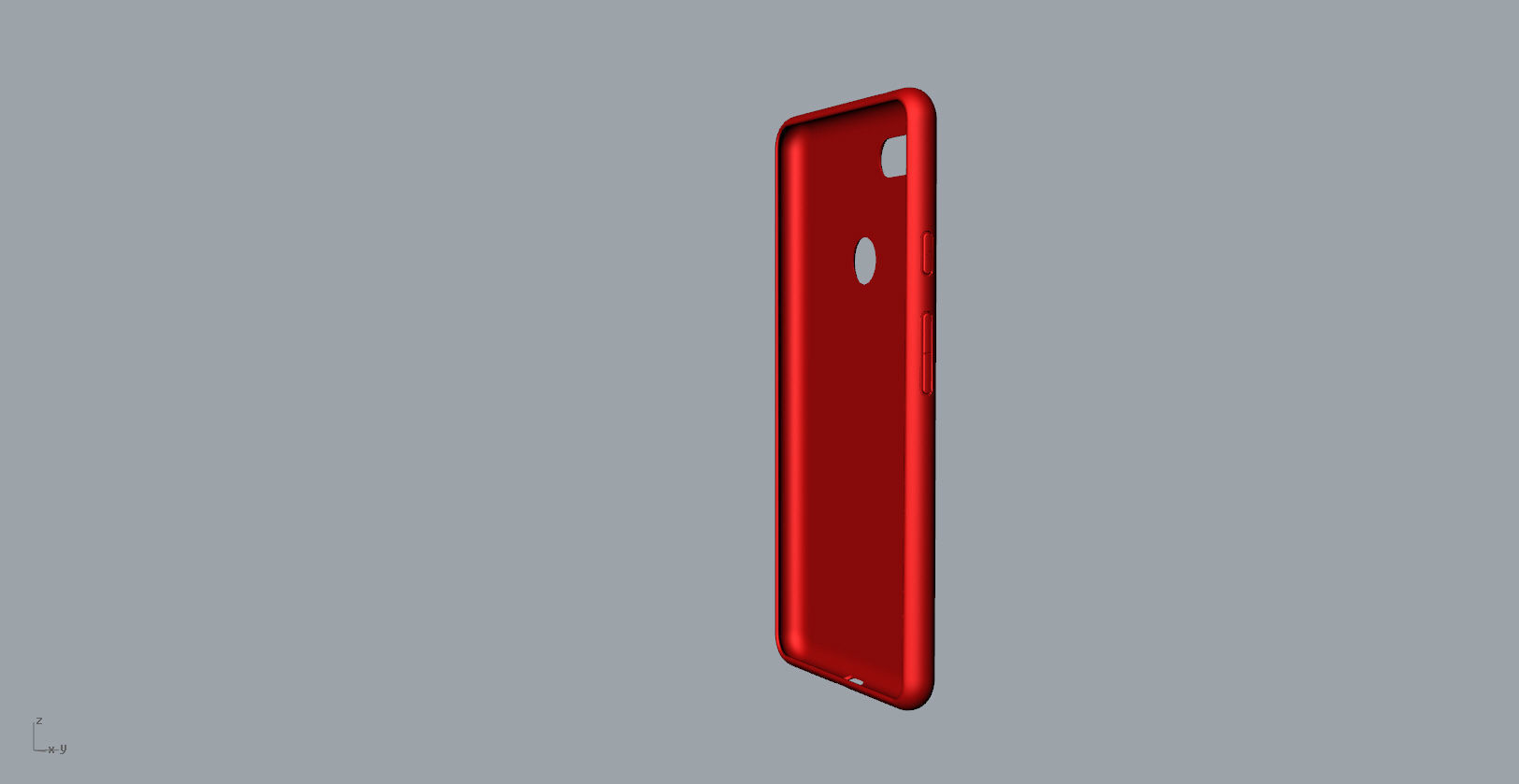 Google Pixel 3xl red case customizable design 3D print model_22