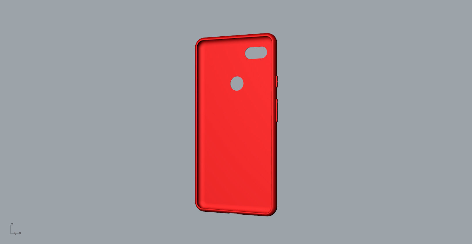 Google Pixel 3xl red case customizable design 3D print model_21