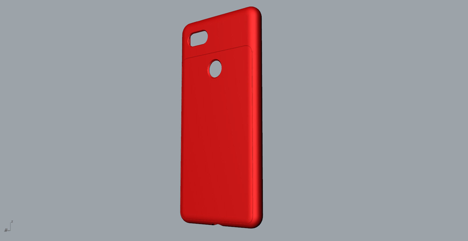 Google Pixel 3xl red case customizable design 3D print model_16