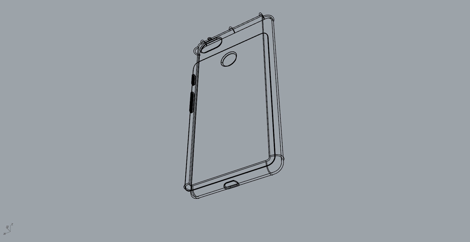 Google Pixel 3xl red case customizable design 3D print model_25