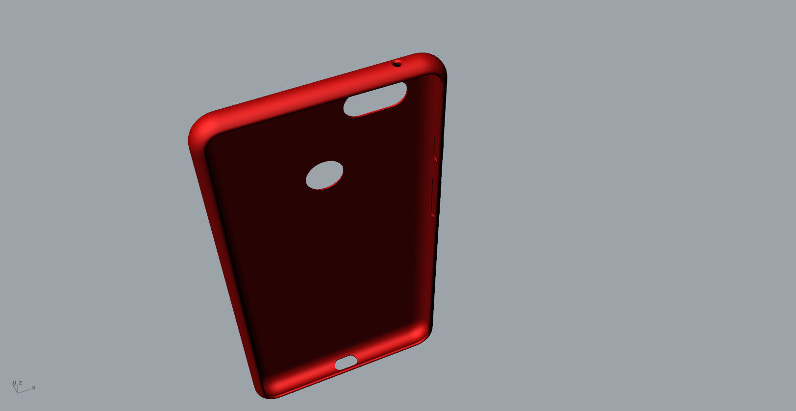 Google Pixel 3xl red case customizable design 3D print model_14