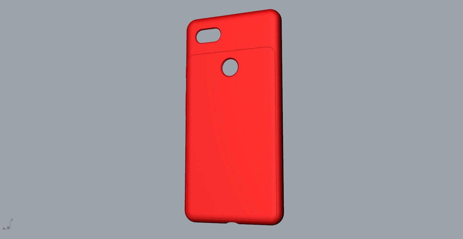 Google Pixel 3xl red case customizable design 3D print model_5