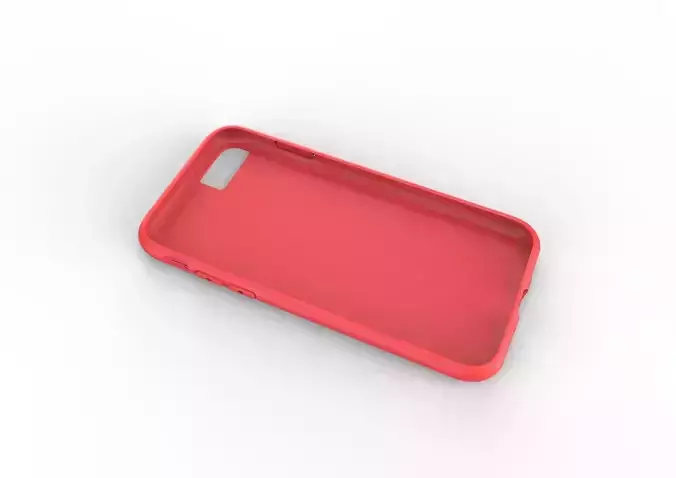 iphone 8  red case Original customizable design 3D print model
