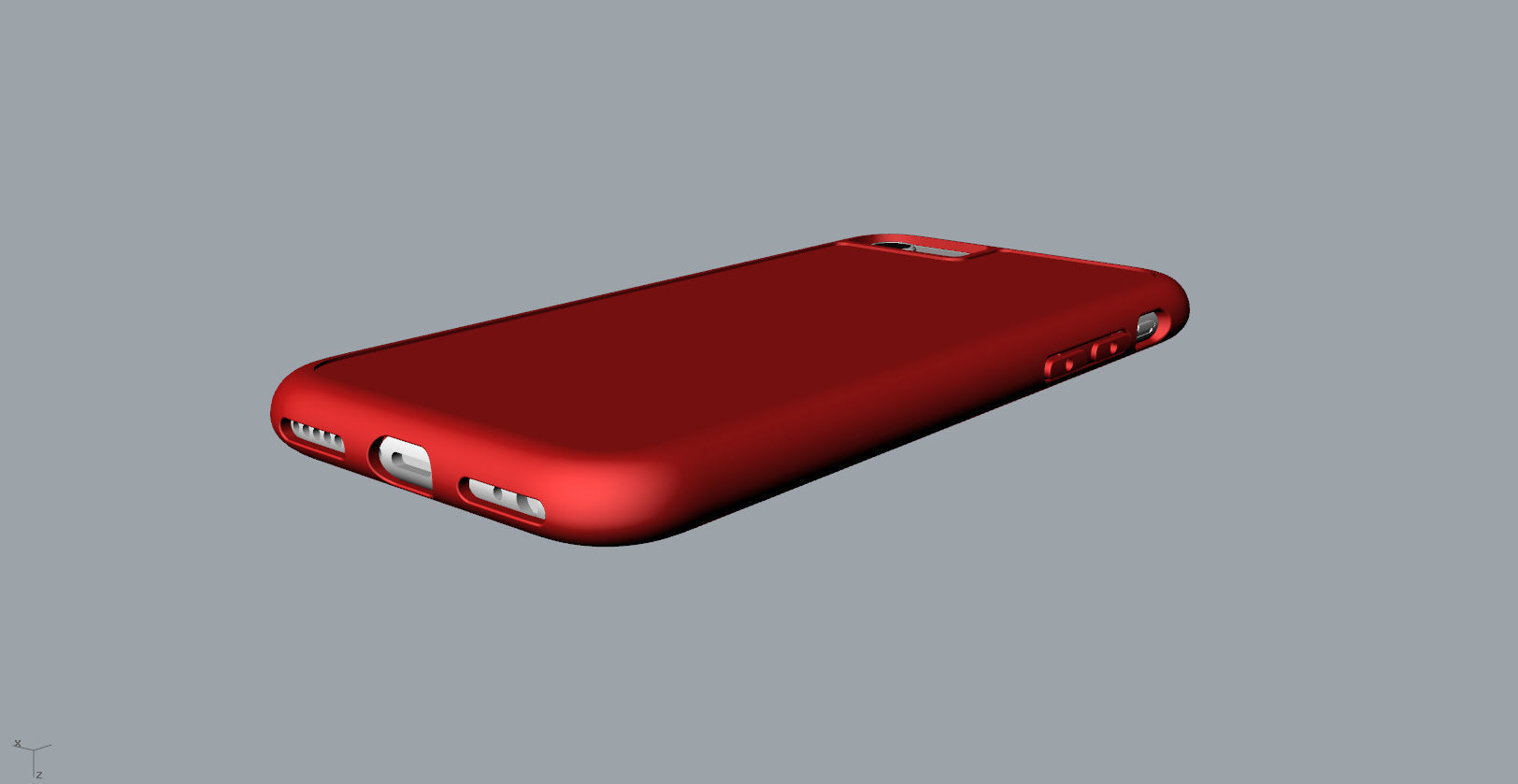 iphone 8  red case Original customizable design 3D print model_8