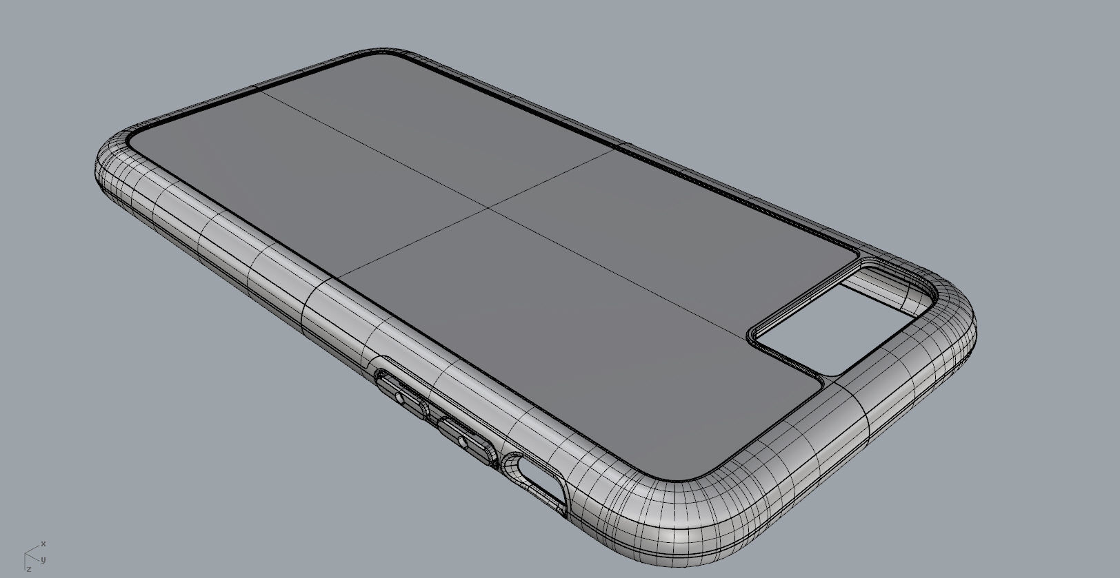 iphone 8  red case Original customizable design 3D print model_19