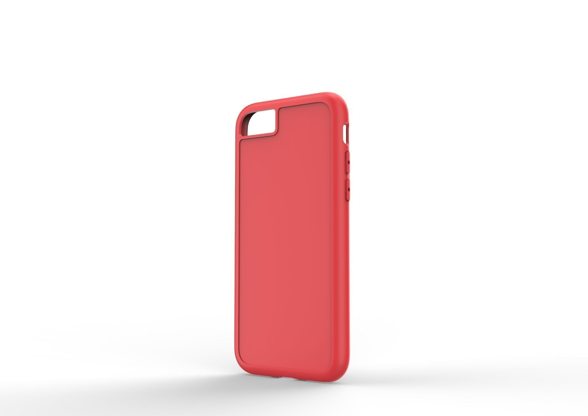 iphone 8  red case Original customizable design 3D print model_2