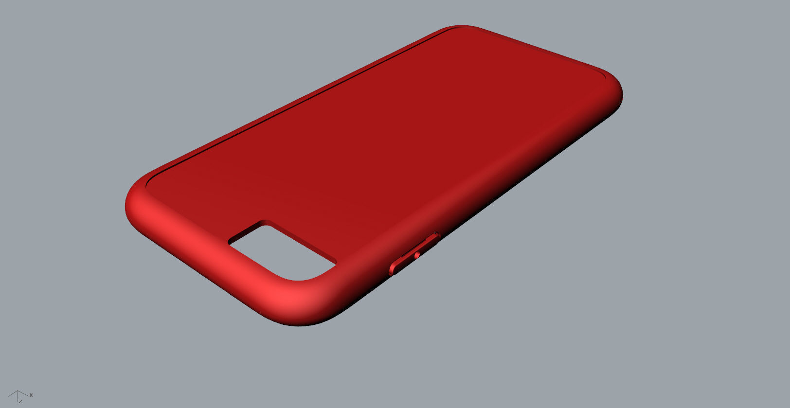 iphone 8  red case Original customizable design 3D print model_13