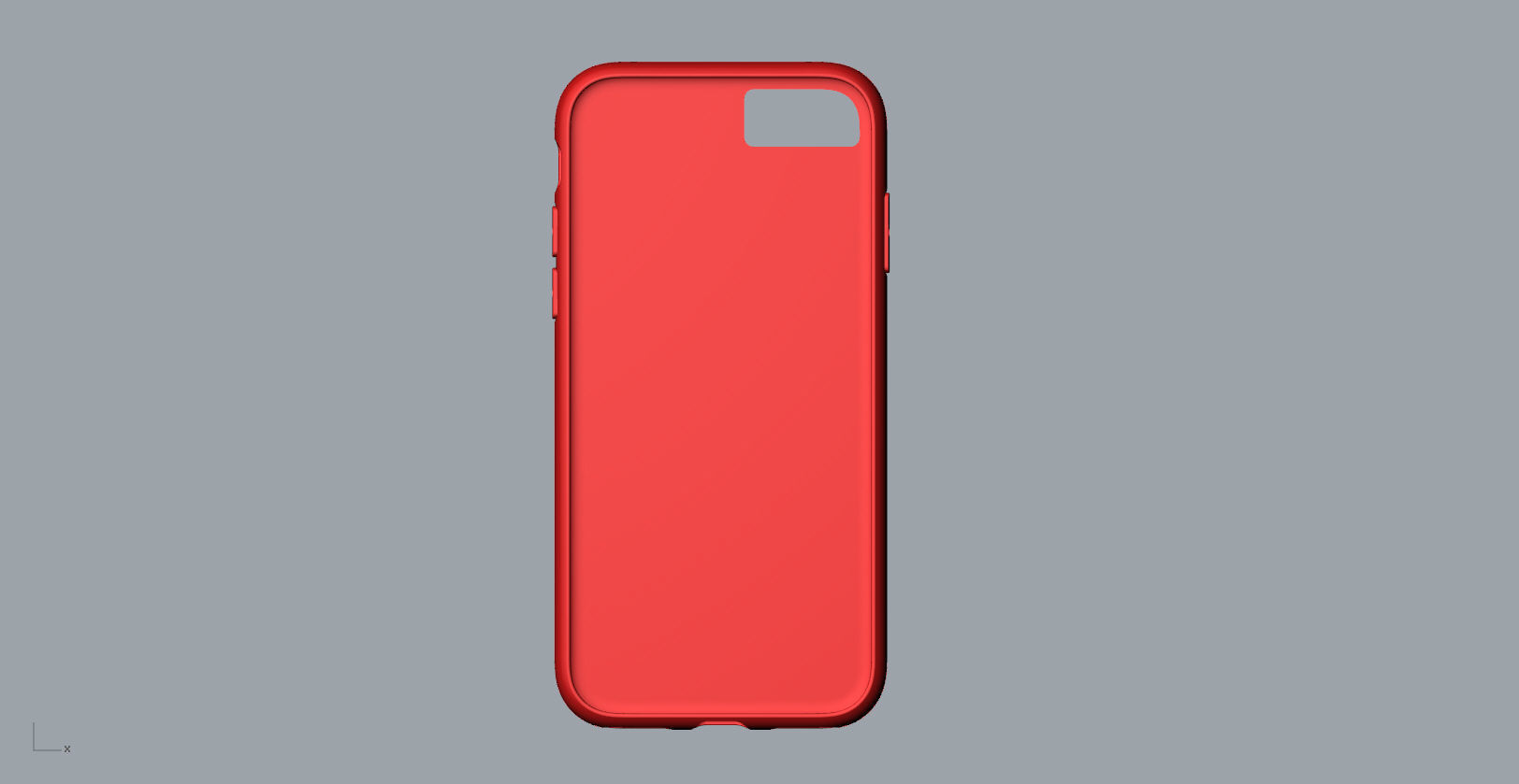 iphone 8  red case Original customizable design 3D print model_14