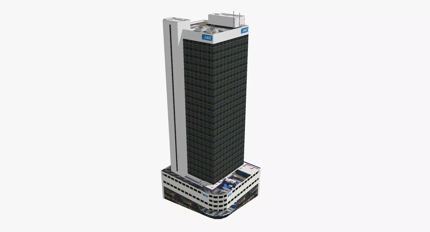 ANZ Center Low-poly 3D model_0