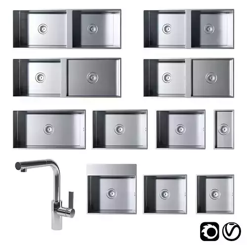 Stainless Steel Sinks and Elio Tap by Dornbracht