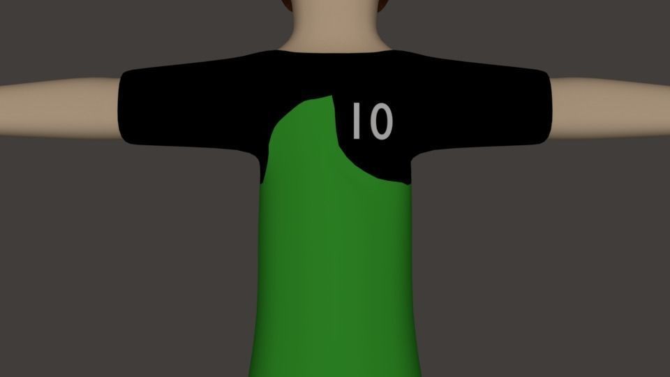 Ben 10 Kid Low-poly 3D model_7