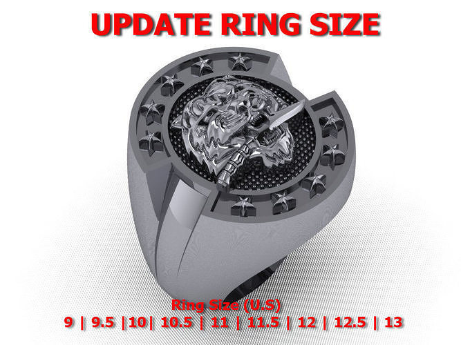 Men rings 04 - update ring size 3D print model