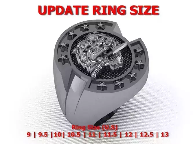 Men rings 04 - update ring size 3D print model