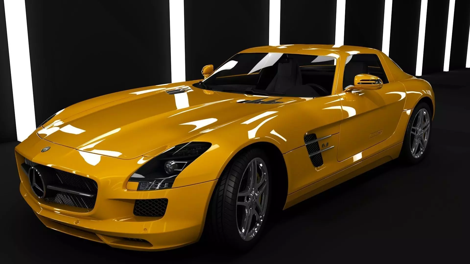 SLS mercedes 3D model_0