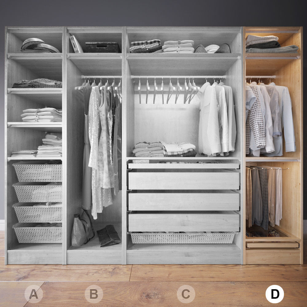 Wardrobe with Clothes part D