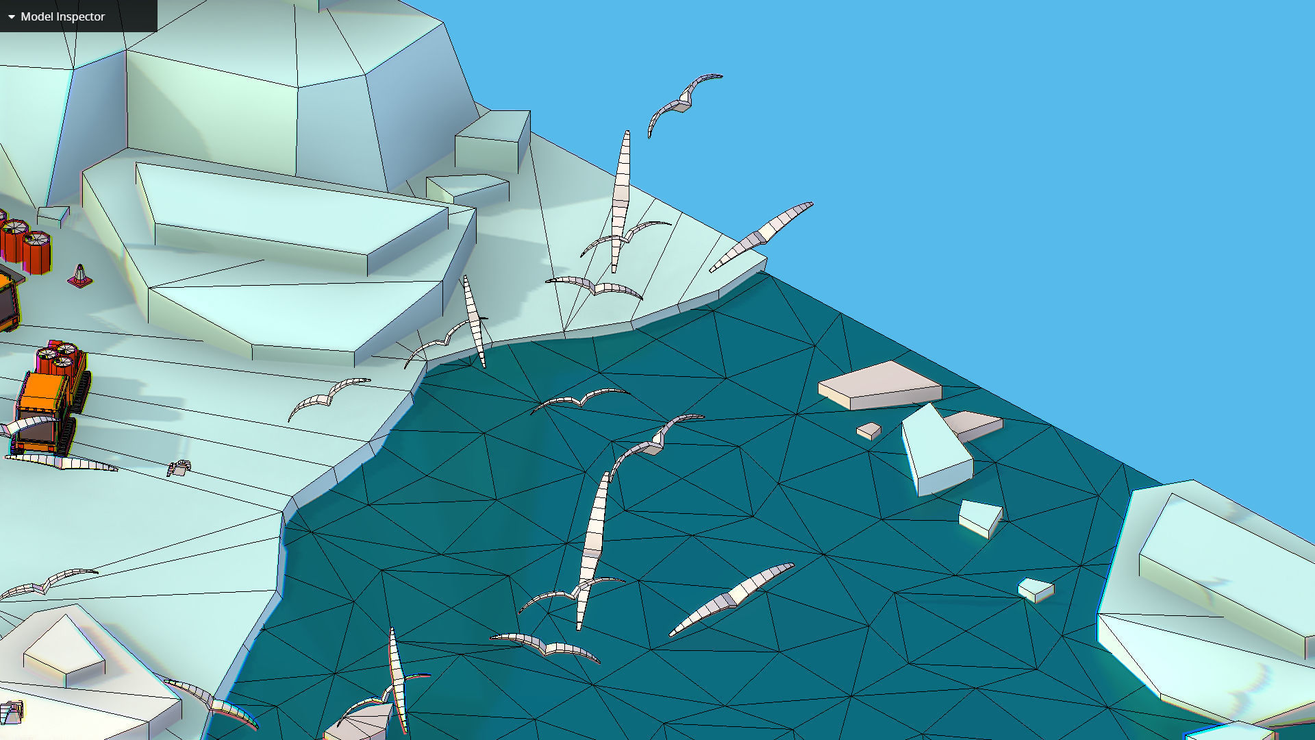 Polar Station North Pole iceboat 3D model_58