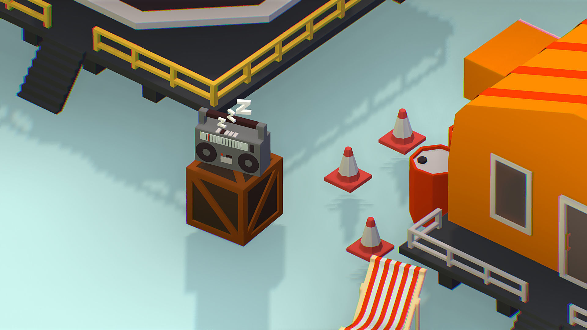 Polar Station North Pole iceboat 3D model_33