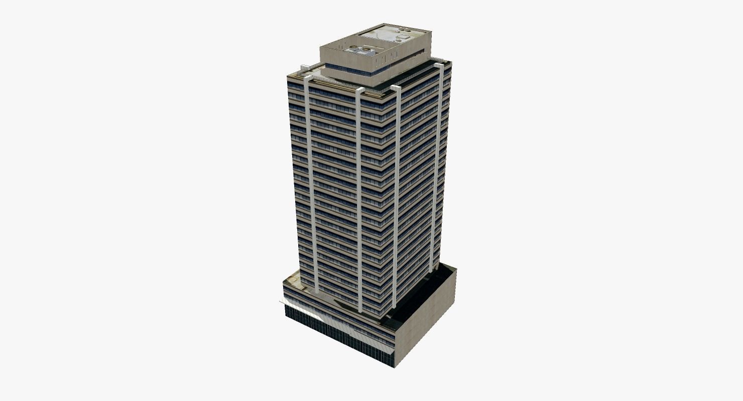 T and G Building Low-poly 3D model_2