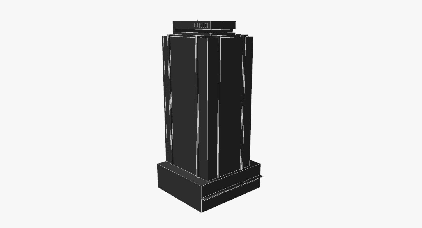 T and G Building Low-poly 3D model_1