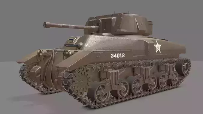 Ram II Tank 3D model