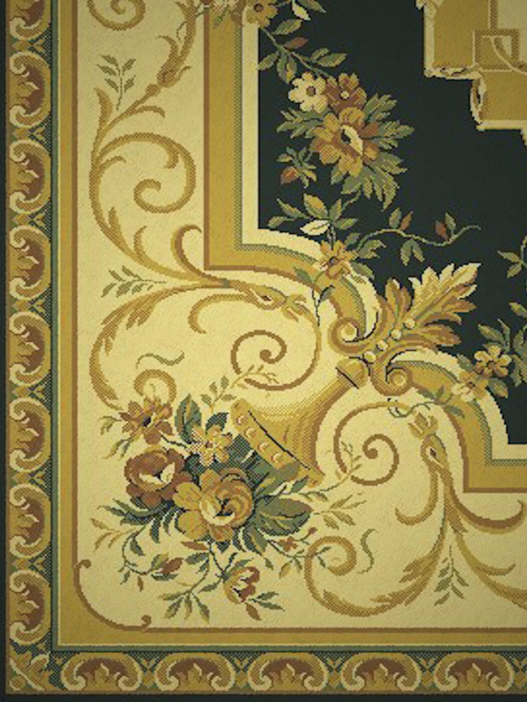 Persian carpet first series Low-poly 3D model_2