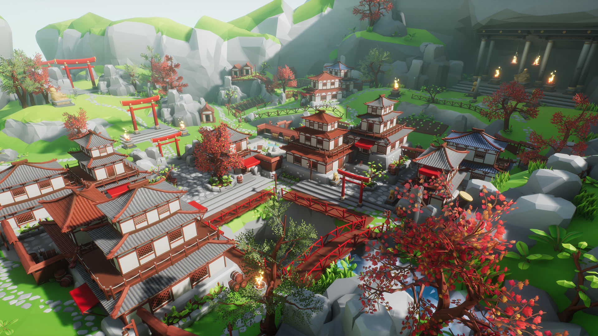 Lowpoly Asia Environment Pack Low-poly 3D model_11