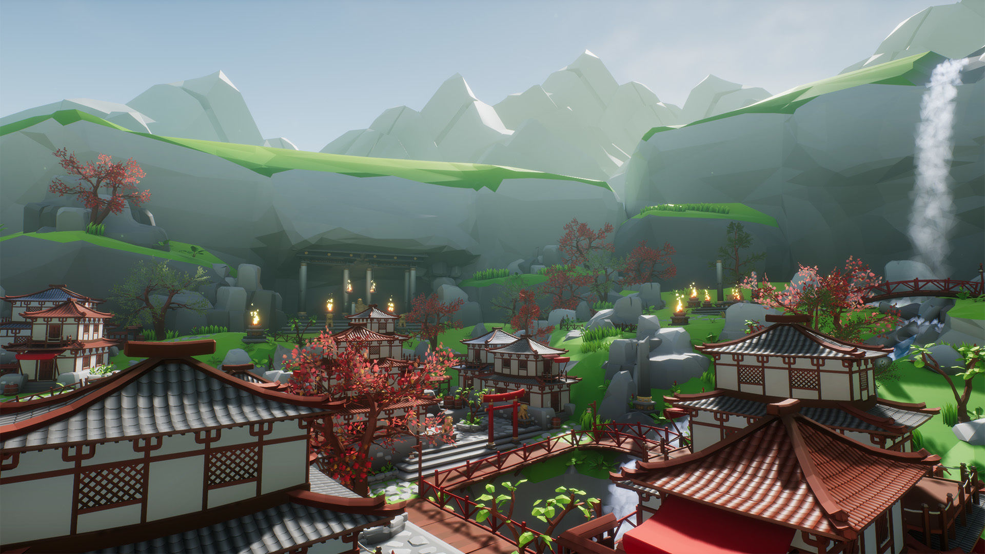 Lowpoly Asia Environment Pack Low-poly 3D model_10