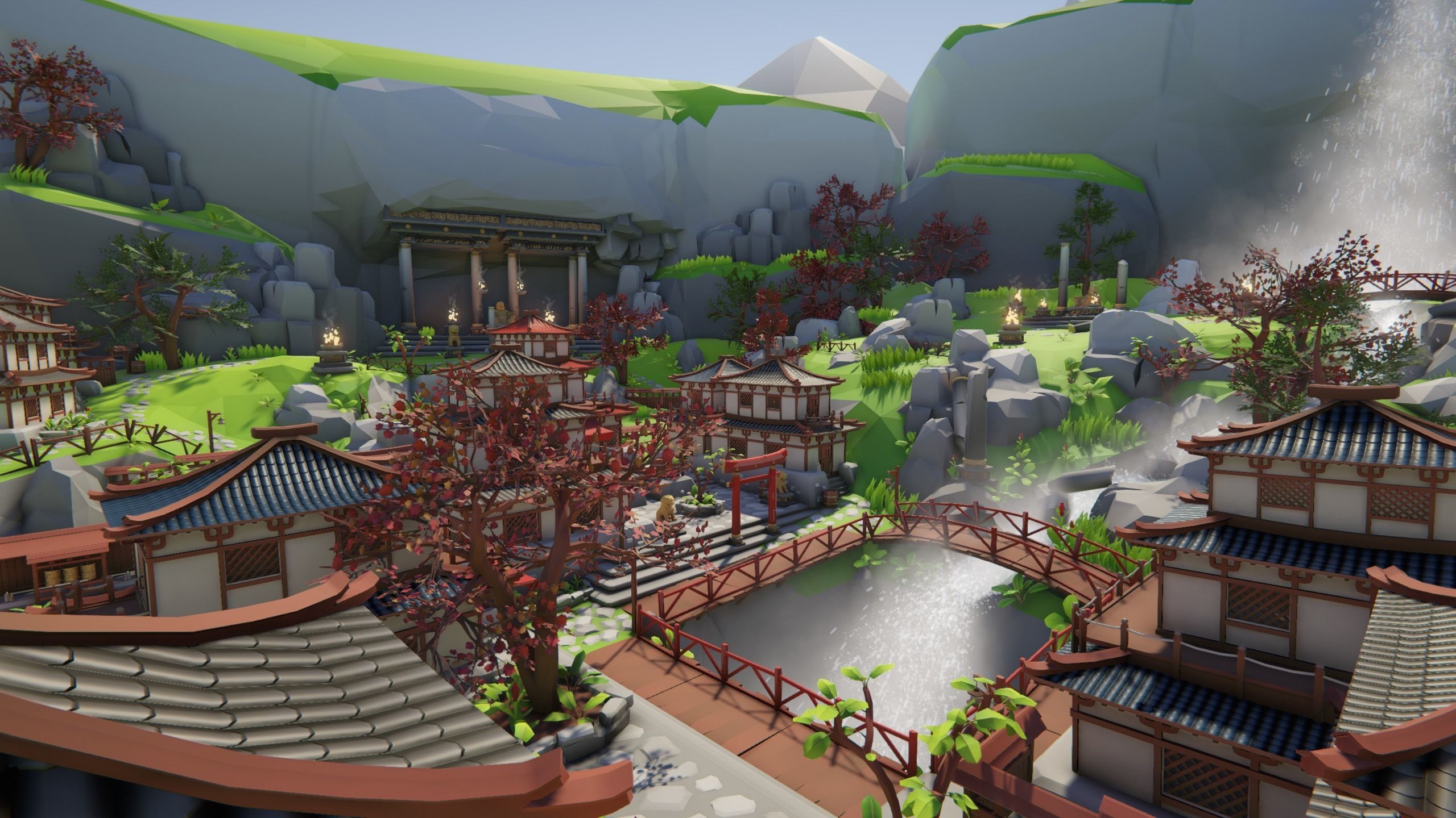 Lowpoly Asia Environment Pack Low-poly 3D model_13