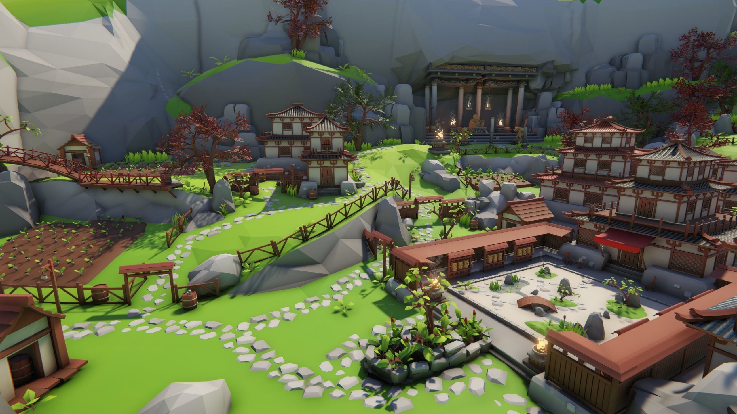 Lowpoly Asia Environment Pack Low-poly 3D model_6