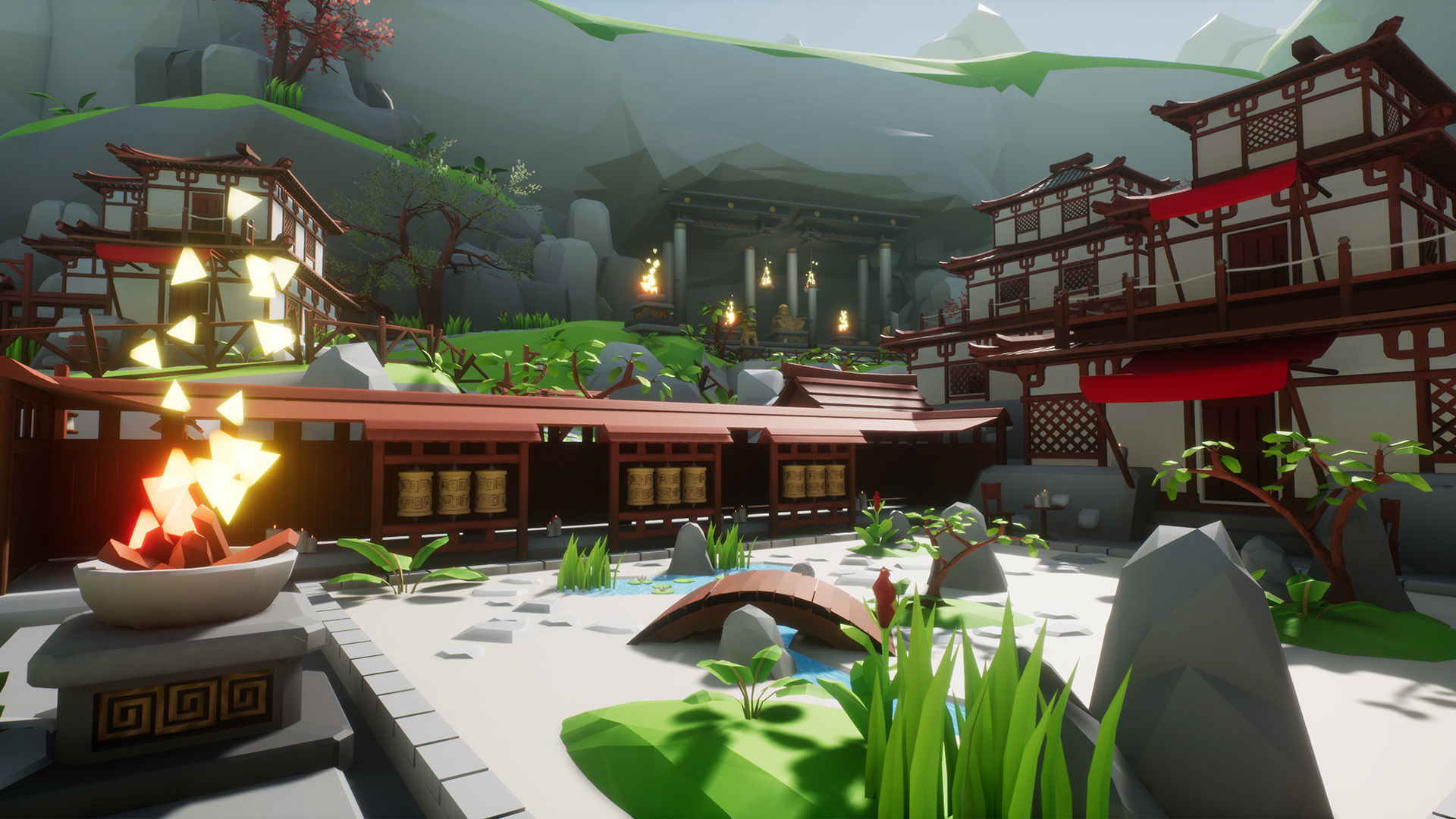 Lowpoly Asia Environment Pack Low-poly 3D model_8