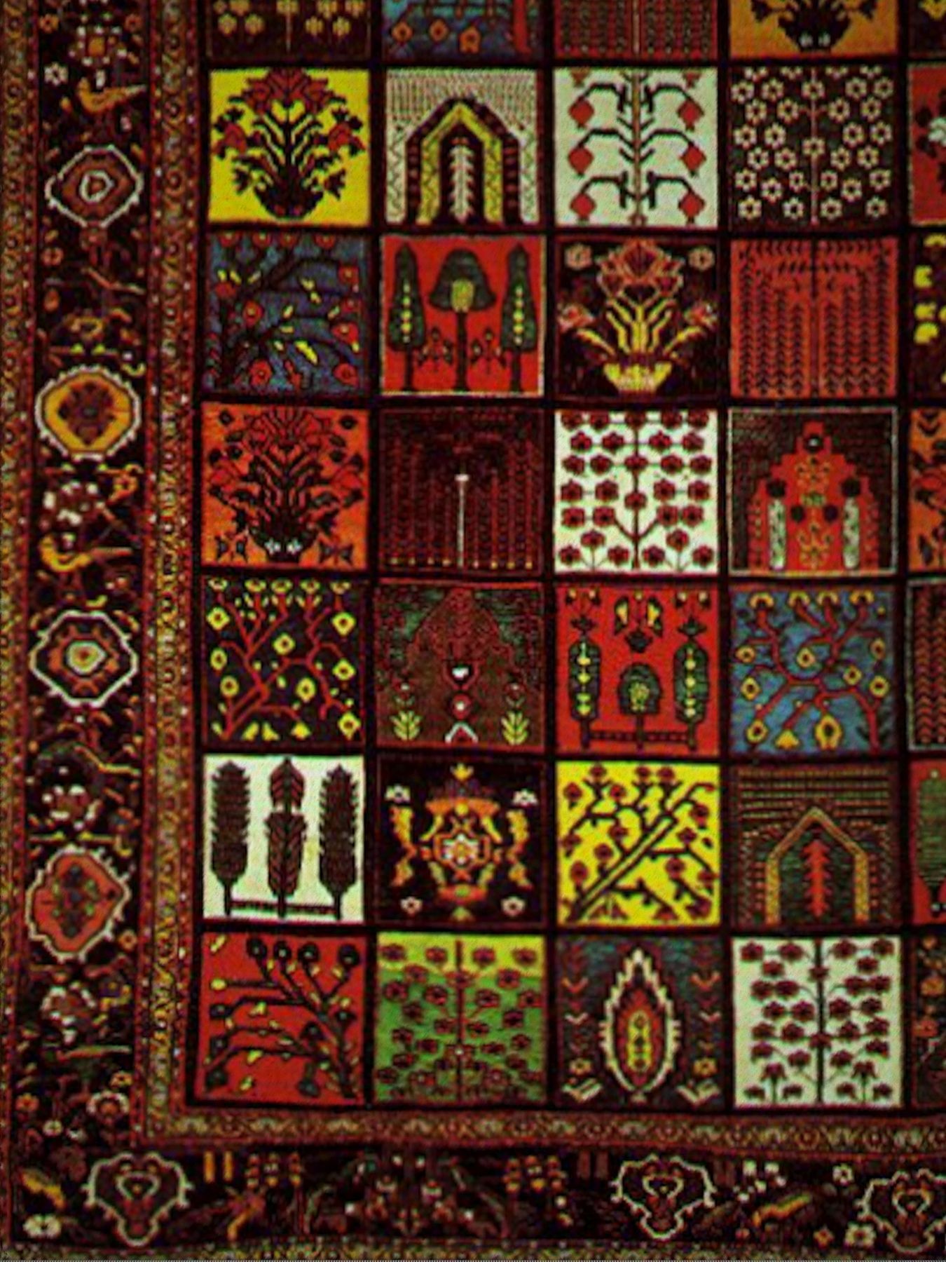 Persian carpet second series Low-poly 3D model_4