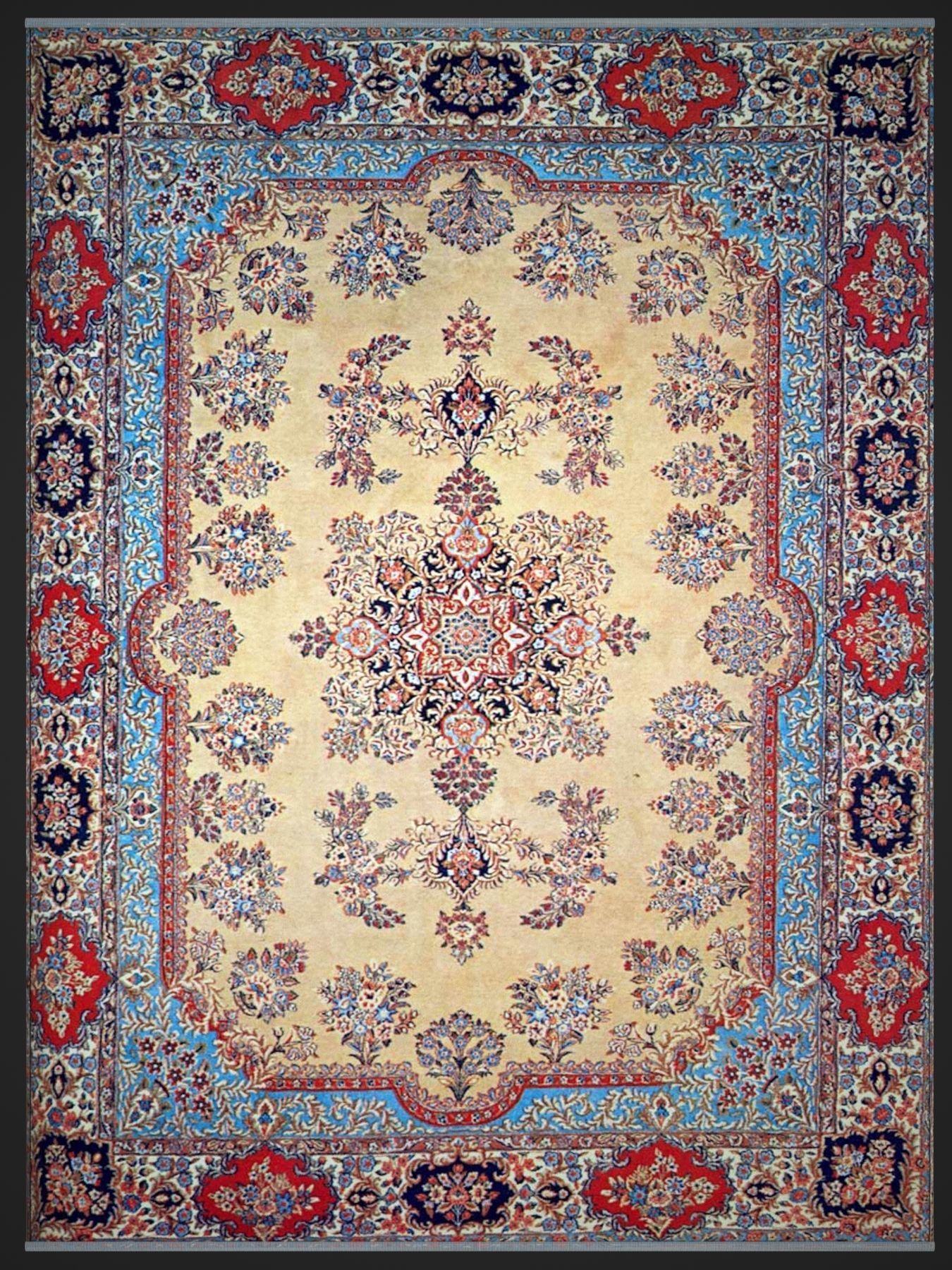 Persian carpet second series Low-poly 3D model_1