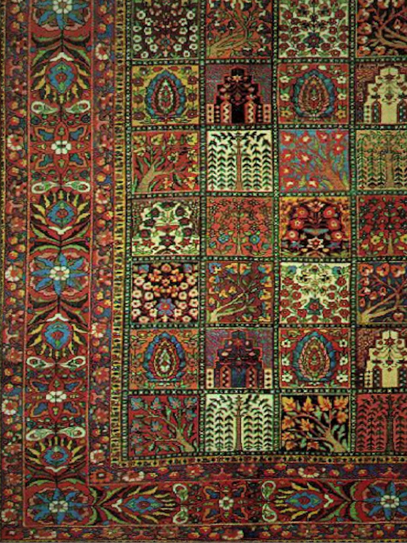 Persian carpet second series Low-poly 3D model_6