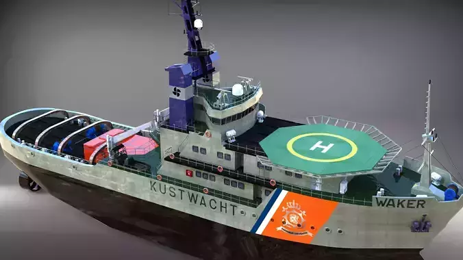 ETV Waker Low-poly 3D model