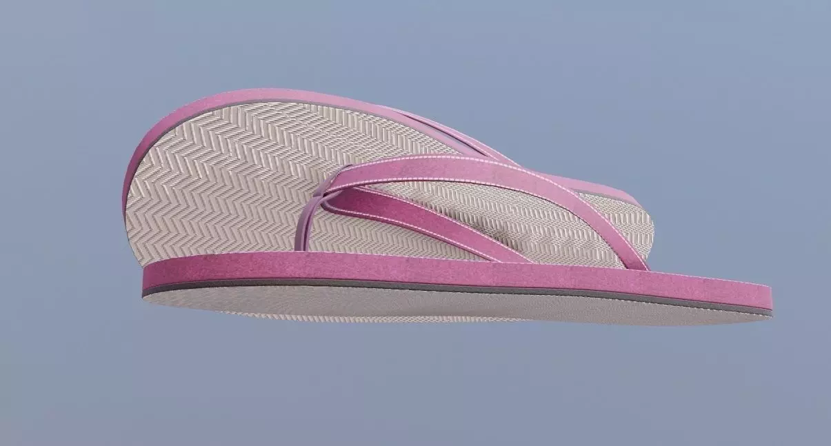 flip flops Low-poly 3D model_0