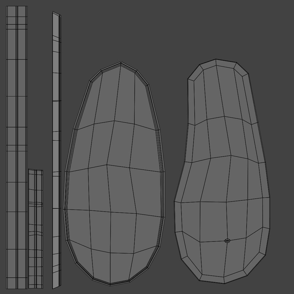 flip flops Low-poly 3D model_13